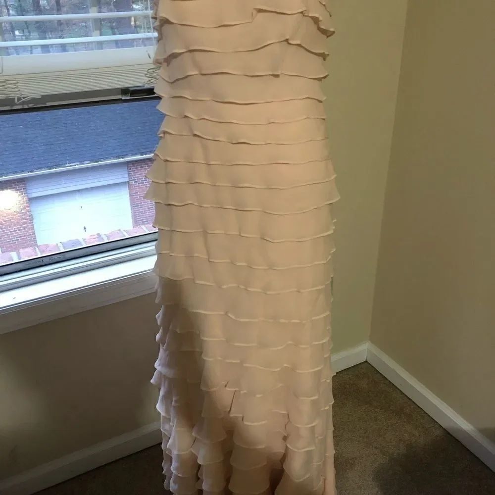 TASHIDA Collection pink ruffle gown - Picture 8 of 10